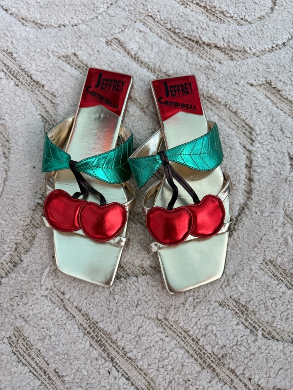 Jeffrey Campbell Cherry Metallic Sandals